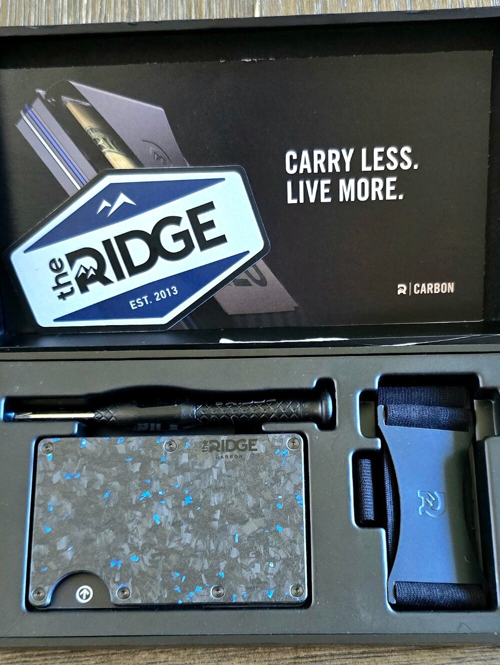 The Ridge Carbon Fiber Wallet - Forged Pacific - NIB!